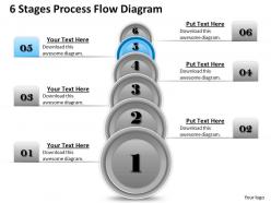 1013 busines ppt diagram 6 stages process flow diagram powerpoint template