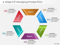 1013 Busines Ppt diagram 6 Steps Of Managing Process Flow Powerpoint Template