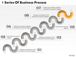 1013 busines ppt diagram 7 series of business process powerpoint template