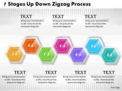 1013 busines ppt diagram 7 stages up down zigzag process powerpoint template