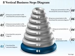 1013 busines ppt diagram 8 vertical business steps diagram powerpoint template