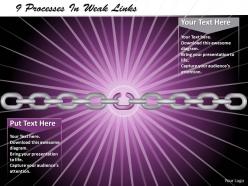 1013 Busines Ppt diagram 9 Processes In Weak Links Powerpoint Template