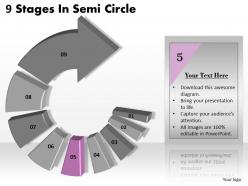 1013 busines ppt diagram 9 stages in semi circle powerpoint template