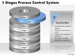 1013 busines ppt diagram 9 stages process control system powerpoint template