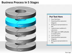 1013 busines ppt diagram business process in 5 stages powerpoint template