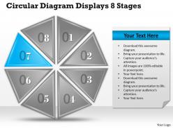 35780464 style division non-circular 8 piece powerpoint presentation diagram infographic slide