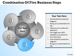 1013 busines ppt diagram combination of five business steps powerpoint template