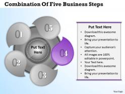 1013 busines ppt diagram combination of five business steps powerpoint template