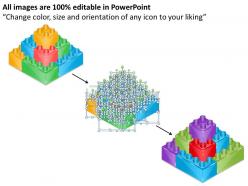 1013 busines ppt diagram lego blocks formation of business process powerpoint template