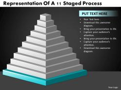 1246002 style layered pyramid 11 piece powerpoint presentation diagram infographic slide