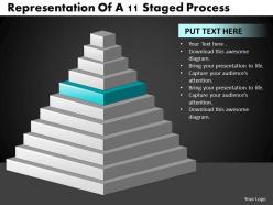 1246002 style layered pyramid 11 piece powerpoint presentation diagram infographic slide
