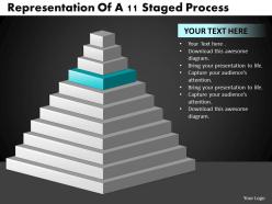 1013 busines ppt diagram representation of a 11 staged process powerpoint template