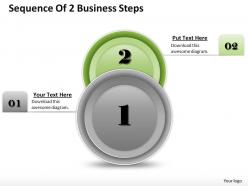 1013 busines ppt diagram sequence of 2 business steps powerpoint template