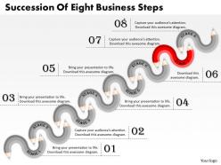 1013 busines ppt diagram succession of eight business steps powerpoint template