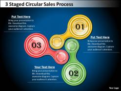 1013 Business Plan 3 Staged Circular Sales Process Powerpoint Templates PPT Backgrounds For Slides