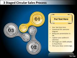 1013 business plan 3 staged circular sales process powerpoint templates ppt backgrounds for slides