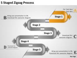 1013 business plan 5 staged zigzag process powerpoint templates ppt backgrounds for slides