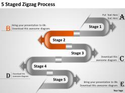 1013 business plan 5 staged zigzag process powerpoint templates ppt backgrounds for slides