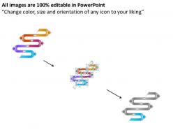 35517250 style circular zig-zag 5 piece powerpoint presentation diagram infographic slide