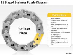 73705782 style puzzles mixed 11 piece powerpoint presentation diagram infographic slide