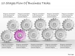 1013 business ppt diagram 10 stages flow of business tasks powerpoint template