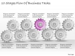 1013 business ppt diagram 10 stages flow of business tasks powerpoint template