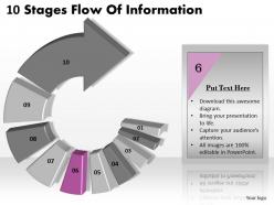 1013 business ppt diagram 10 stages flow of infoirmation powerpoint template