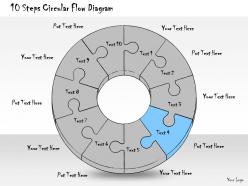1013 business ppt diagram 10 steps circular flow diagram powerpoint template