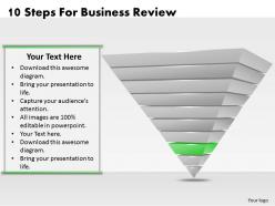 1013 business ppt diagram 10 steps for business review powerpoint template