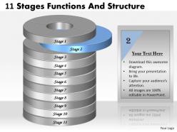 1013 business ppt diagram 11 stages functions and structure powerpoint template