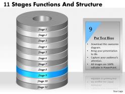 1013 business ppt diagram 11 stages functions and structure powerpoint template