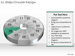 1013 business ppt diagram 11 steps circular design powerpoint template