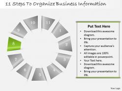 52961652 style division non-circular 11 piece powerpoint presentation diagram infographic slide