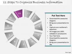 52961652 style division non-circular 11 piece powerpoint presentation diagram infographic slide