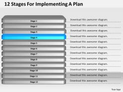 1013 business ppt diagram 12 stages for implementing a plan powerpoint template
