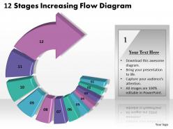 1013 business ppt diagram 12 stages increasing flow diagram powerpoint template