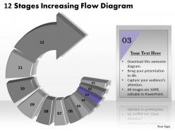 1013 business ppt diagram 12 stages increasing flow diagram powerpoint template