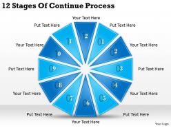 1013 business ppt diagram 12 stages of continue process powerpoint template