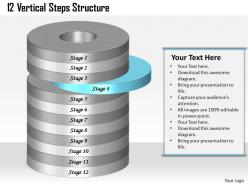 1257883 style layered vertical 12 piece powerpoint presentation diagram infographic slide