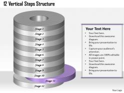 1257883 style layered vertical 12 piece powerpoint presentation diagram infographic slide