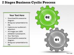 1013 business ppt diagram 2 stages business cyclic process powerpoint template