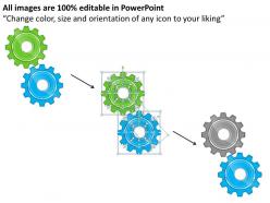 36017870 style variety 1 gears 2 piece powerpoint presentation diagram infographic slide