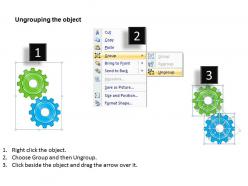 36017870 style variety 1 gears 2 piece powerpoint presentation diagram infographic slide