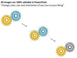 85207261 style variety 1 gears 2 piece powerpoint presentation diagram infographic slide