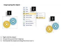 85207261 style variety 1 gears 2 piece powerpoint presentation diagram infographic slide