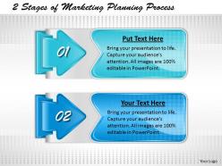 1013 business ppt diagram 2 stages of marketing planning process powerpoint template