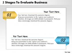 1013 business ppt diagram 2 stages to evaluate business powerpoint template