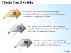 1013 business ppt diagram 3 concise steps of marketing powerpoint template