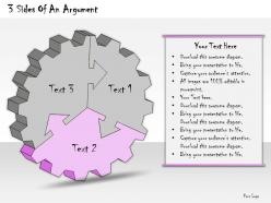 1013 business ppt diagram 3 sides of an argument powerpoint template