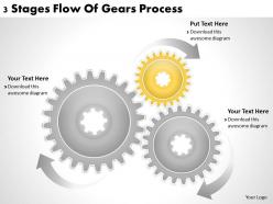 5405389 style variety 1 gears 3 piece powerpoint presentation diagram infographic slide